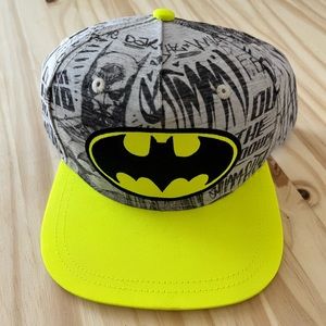 Batman Black Yellow Baseball Cap DC Adult